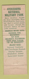 Matchbook Cover - Magnolia Motor Hotel Restaurant Vicksburg MS