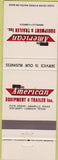 Matchbook Cover - American Trailer Equipment Amarillo Lubbock TX