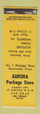 Matchbook Cover - Aurora Package Store Liquor GA? WEAR