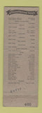 Matchbook Cover - Jung Hotel New Orleans LA