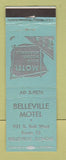 Matchbook Cover - Belleville Motel IL BLUE
