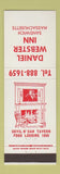 Matchbook Cover - Daniel Webster Inn Sandwich MA