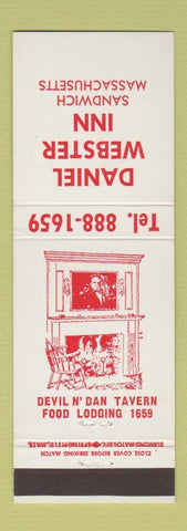 Matchbook Cover - Daniel Webster Inn Sandwich MA