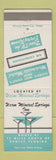 Matchbook Cover - Warm Mineral Springs Inn FL
