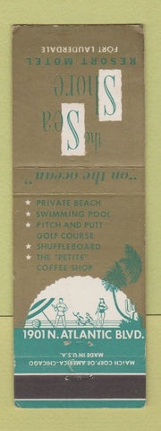 Matchbook Cover - Sea Shore Resort Motel Fort Lauderdale FL girlie