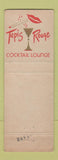 Matchbook Cover - Sea Shore Resort Motel Fort Lauderdale FL girlie