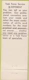 Matchbook Cover - Task Force Temp Agency Chicago IL employment