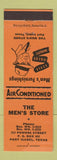 Matchbook Cover - Men's Store Clothes Port Isabel TX #2