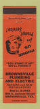 Matchbook Cover - Brownsville Plumbing Electric TX