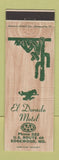 Matchbook Cover - El dorado Motel Edgewood MD