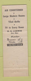 Matchbook Cover - El dorado Motel Edgewood MD