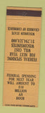 Matchbook Cover - Wisconsin State Chamber of Commerce WI