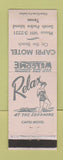 Matchbook Cover - Capri Motel South Padre Island TX LAVENDER WEAR