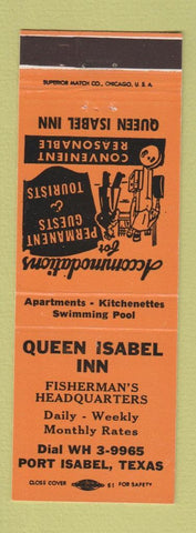 Matchbook Cover - Queen Isabel Inn Port Isabel TX