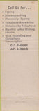 Matchbook Cover - Temp Employment Agency Alhambra CA
