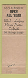 Matchbook Cover - Longfellow's Wayside Inn South Sudbury MA