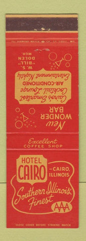 Matchbook Cover - Hotel Cairo IL