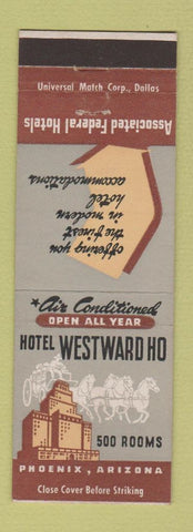 Matchbook Cover - Hotel Westward Ho Phoenix AZ