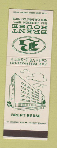 Matchbook Cover - Brent House Hotel New Orleans LA
