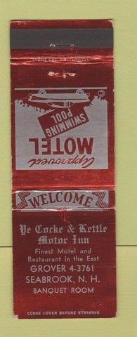 Matchbook Cover - Ye Cocke & Kettle Motor Inn Seabrook NH WEAR