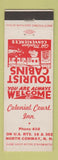 Matchbook Cover - Colonial Court Inn North Conway NH