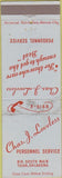 Matchbook Cover - Chas Loveless Temp Agency Tulsa OK employment