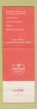 Matchbook Cover - Interlaken Lodge Villas Lake Geneva WI