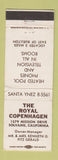 Matchbook Cover - Royal Copenhagen Motel Solvang CA