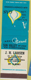 Matchbook Cover - JH Larsen Gas Southern CA Air Conditioning