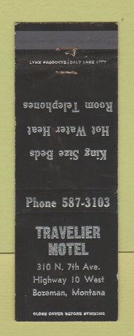 Matchbook Cover - Travelier Motel Bozeman MT