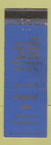 Matchbook Cover - Colonial Inn Philadelphia PA WORN
