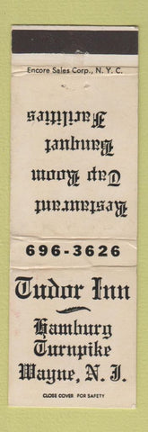 Matchbook Cover - Tudor Inn Wayne NJ