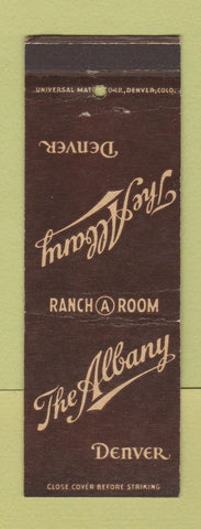 Matchbook Cover - Albany Hotel Denver Colorado