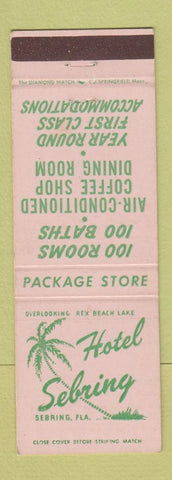 Matchbook Cover - Hotel Sebring FL