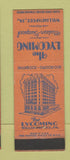 Matchbook Cover - Lycoming Hotel Williamsport PA WEAR