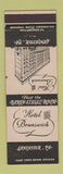 Matchbook Cover - Hotel Brunswick Lancaster PA