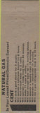 Matchbook Cover - Texas Public Service Co Natural Gas