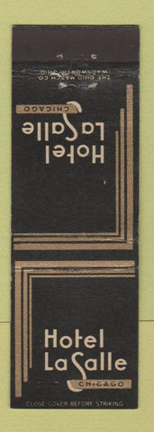 Matchbook Cover - Hotel LaSalle Chicago IL