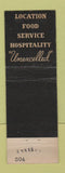 Matchbook Cover - Hotel LaSalle Chicago IL