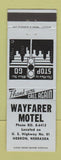 Matchbook Cover - Wayfarer Motel Hebron NE