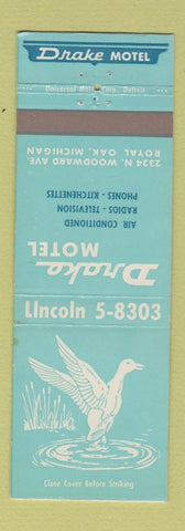 Matchbook Cover - Drake Motel Royal Oak MI