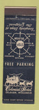 Matchbook Cover - Colonial Hotel Delavan WI