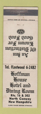 Matchbook Cover - Hoffman House Hotel Restaurant North Conway NH