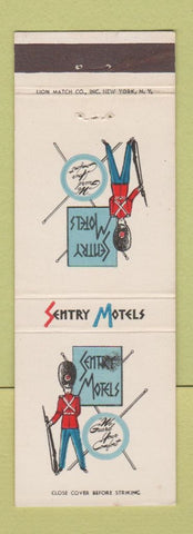 Matchbook Cover - Sentry Motels Albuquerque NM Boise ID Flagstaff AZ WEAR