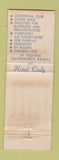 Matchbook Cover - Hotel Cody Leavenworth KS