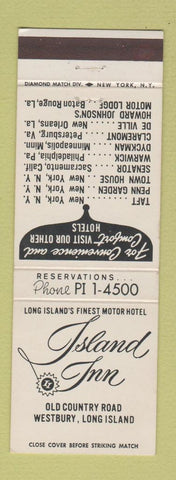 Matchbook Cover - Island Inn Westbury LI NY
