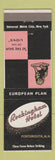 Matchbook Cover - Rockingham Hotel Portsmouth NH