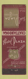 Matchbook Cover - Hotel Plaza Chattanooga TN