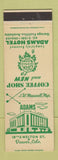 Matchbook Cover - Adams Hotel Denver Colorado