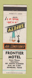 Matchbook Cover - Frontier Motel Edinburg TX